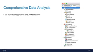 46
Comprehensive Data Analysis
• All aspects of application and JVM behaviour
 