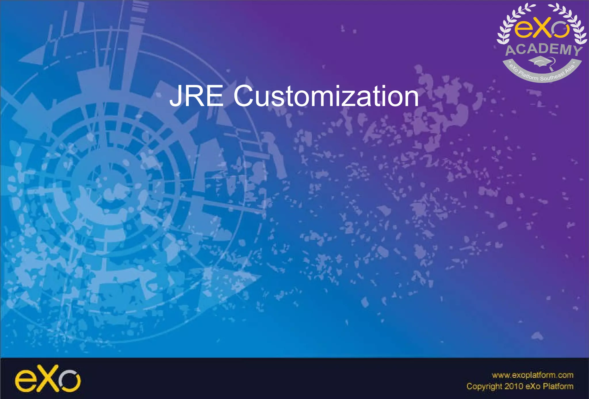 JRE Customization 