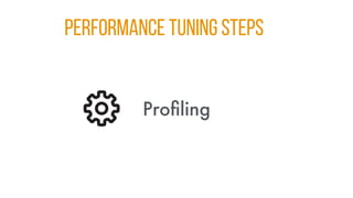 Performance Tuning Steps
Profiling
 
