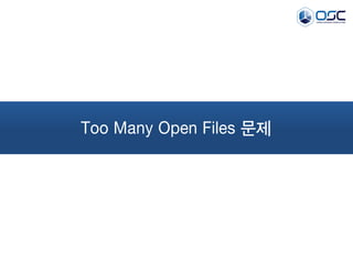 Too Many Open Files 문제
 