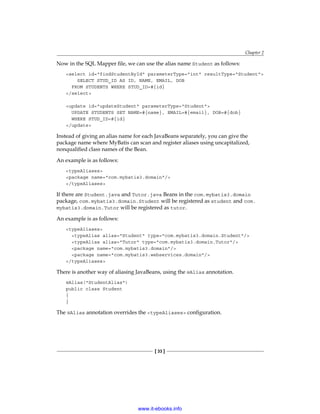 Java persistence with my batis 3 | PDF