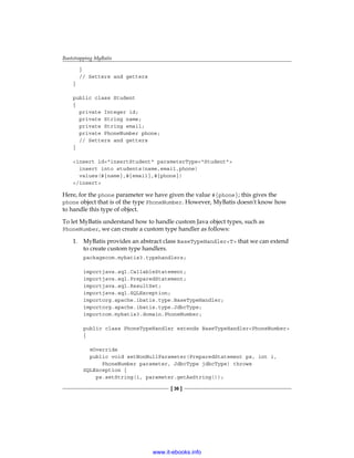 Java persistence with my batis 3 | PDF