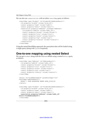 Java persistence with my batis 3 | PDF