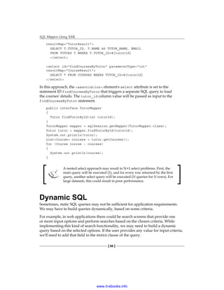 Java persistence with my batis 3 | PDF