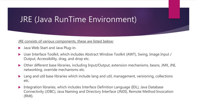 JRE , JDK and platform independent nature of JAVA | PPT