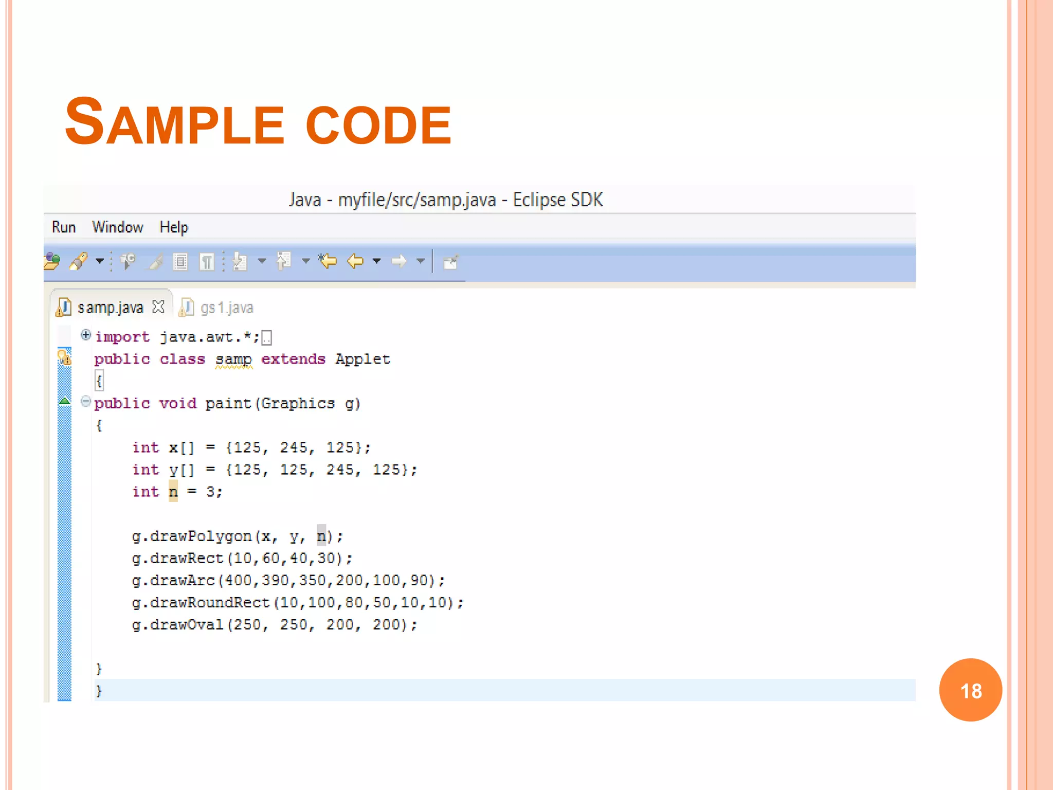 graphics programming in java | PPTX | Programming Languages | Computing