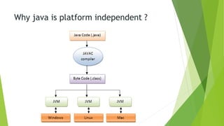 Why java is platform independent ?
 