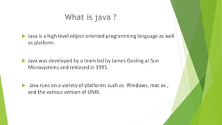 core java | PPT