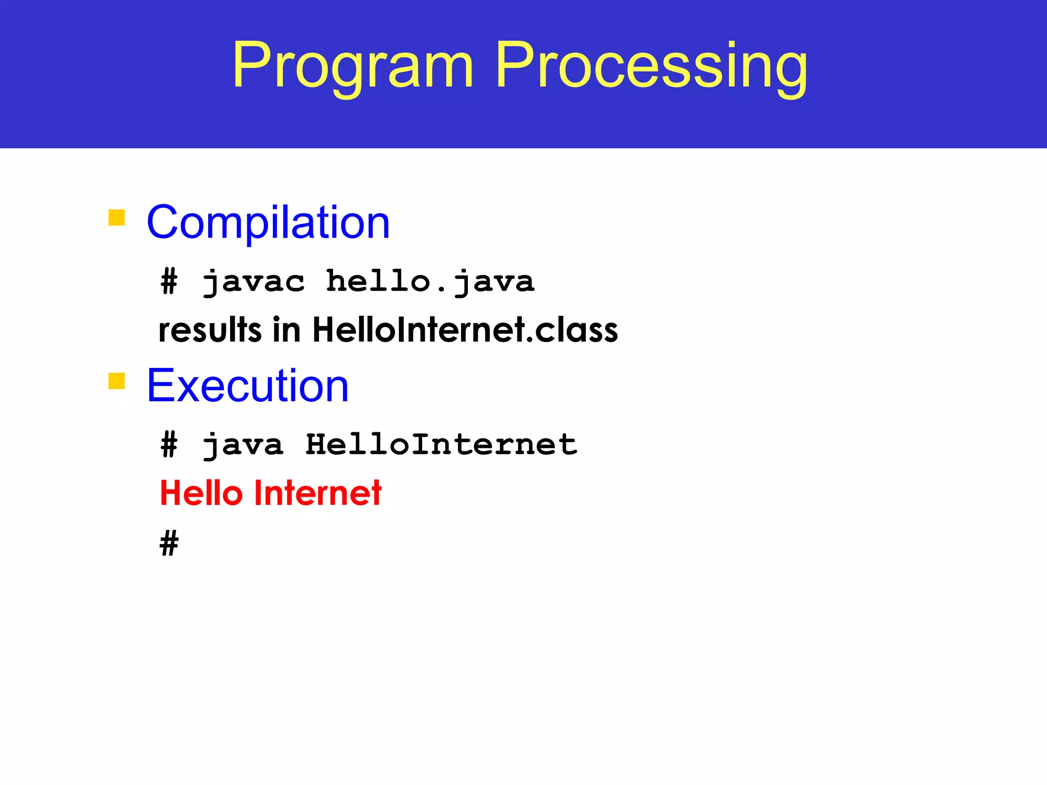 BASICS OF JAVA | PPT