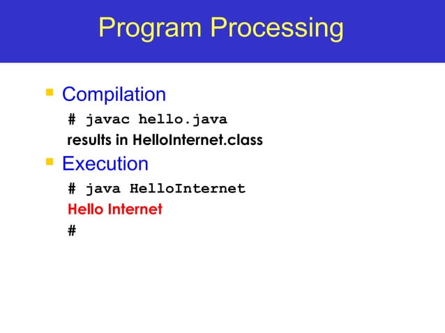 BASICS OF JAVA | PPT