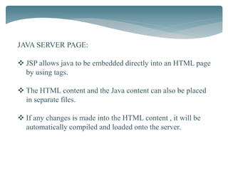JAVA SERVER PAGE | PPT
