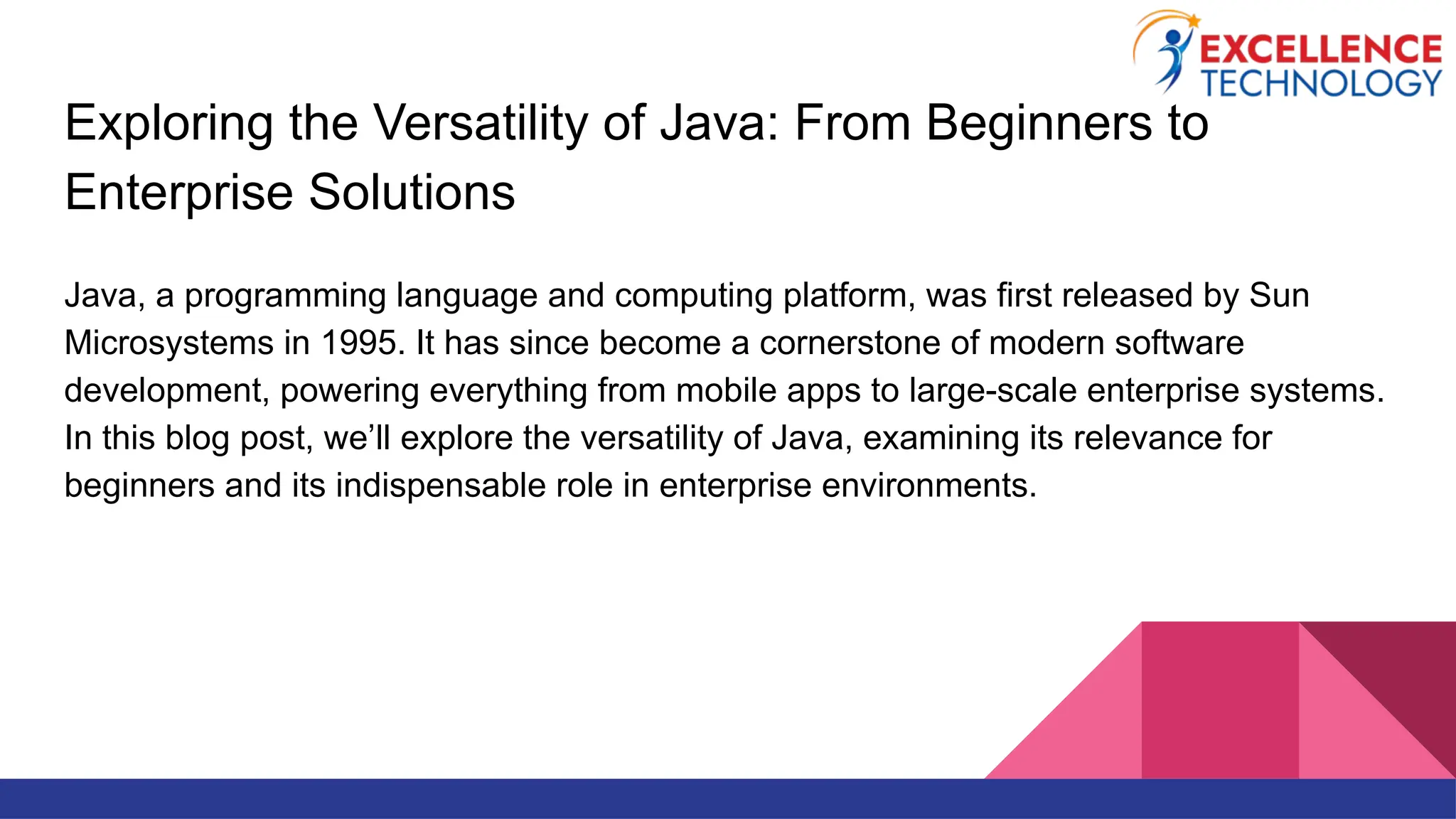 Java: The Versatile and Enduring Programming Language | PPT