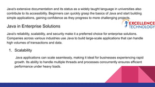 Java: The Versatile and Enduring Programming Language | PPTX