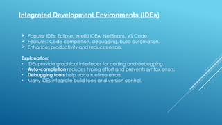 mastering debugging in java using popular ides:... JAVA PPT.pptx it help students for learning about java | PPTX