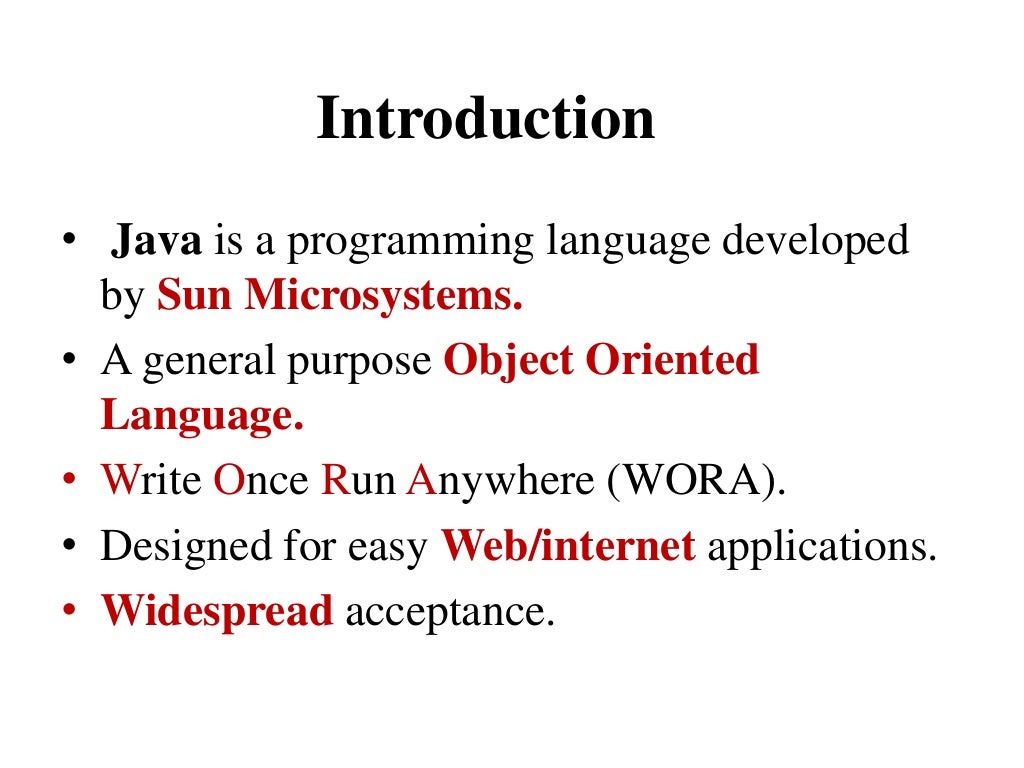 what is java?
