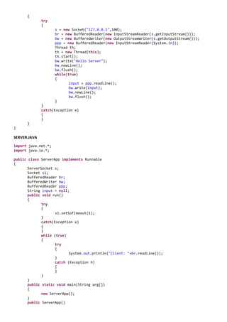 Advanced Java - Practical File | PDF