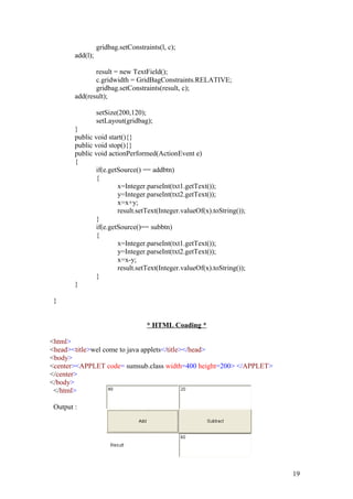 Final JAVA Practical of BCA SEM-5. | DOC