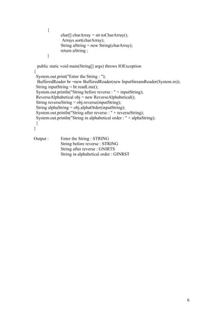 Final JAVA Practical of BCA SEM-5. | DOC