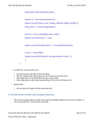 Java practice book - Bài tập môn Java | PDF