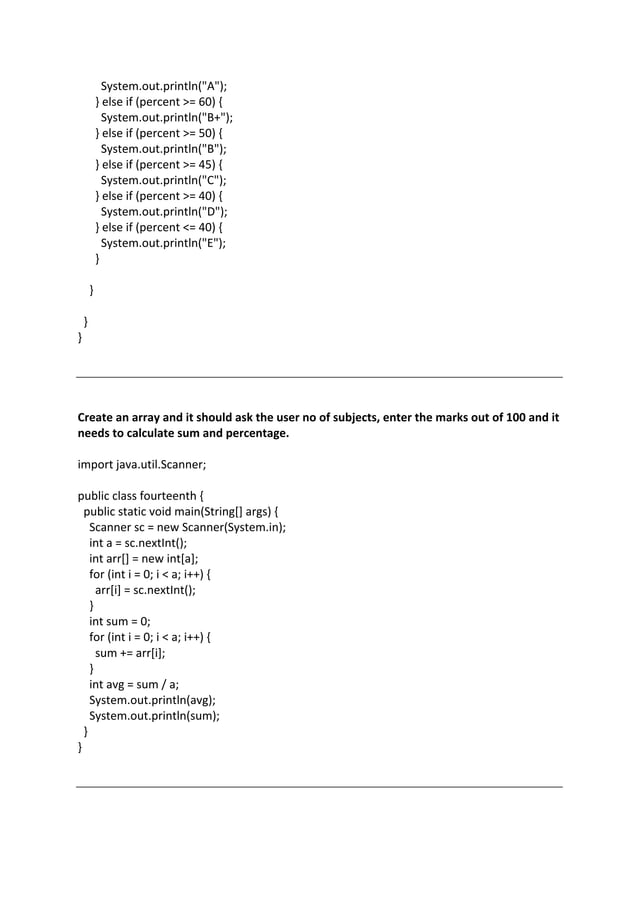 JAVA PRACTICE QUESTIONS v1.4.pdf | Programming Languages | Computing