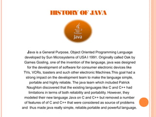 Java presentation | PPT