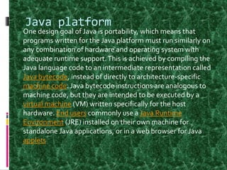Java presentation | PPTX