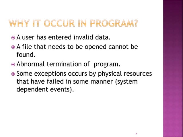 Exceptional Handling in Java | PPTX