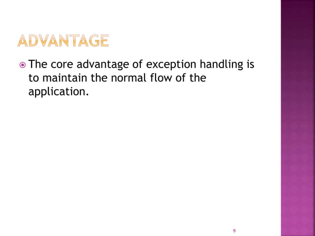 Exceptional Handling in Java | PPTX | Programming Languages | Computing