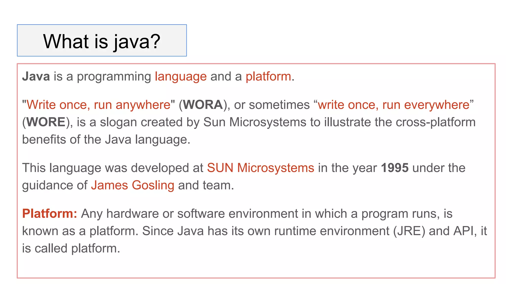 Java presentation | PPT image.