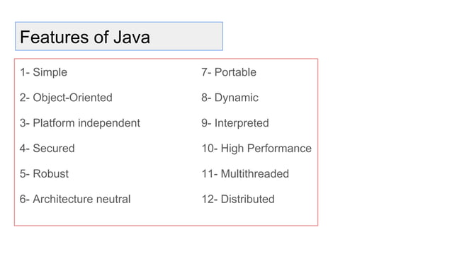 Java presentation | PPT