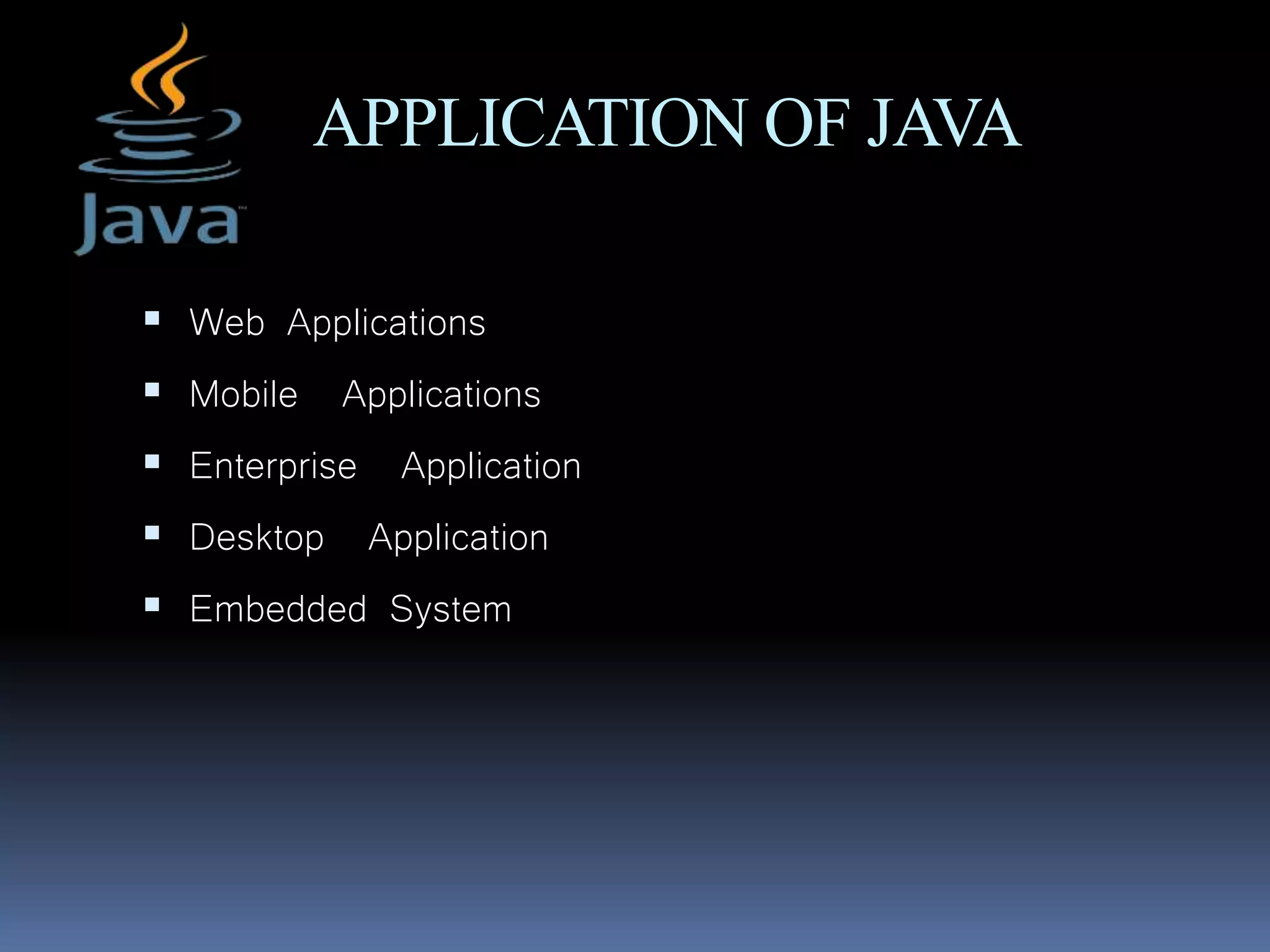 JAVA PRESENTATION.pptx | Programming Languages | Computing
