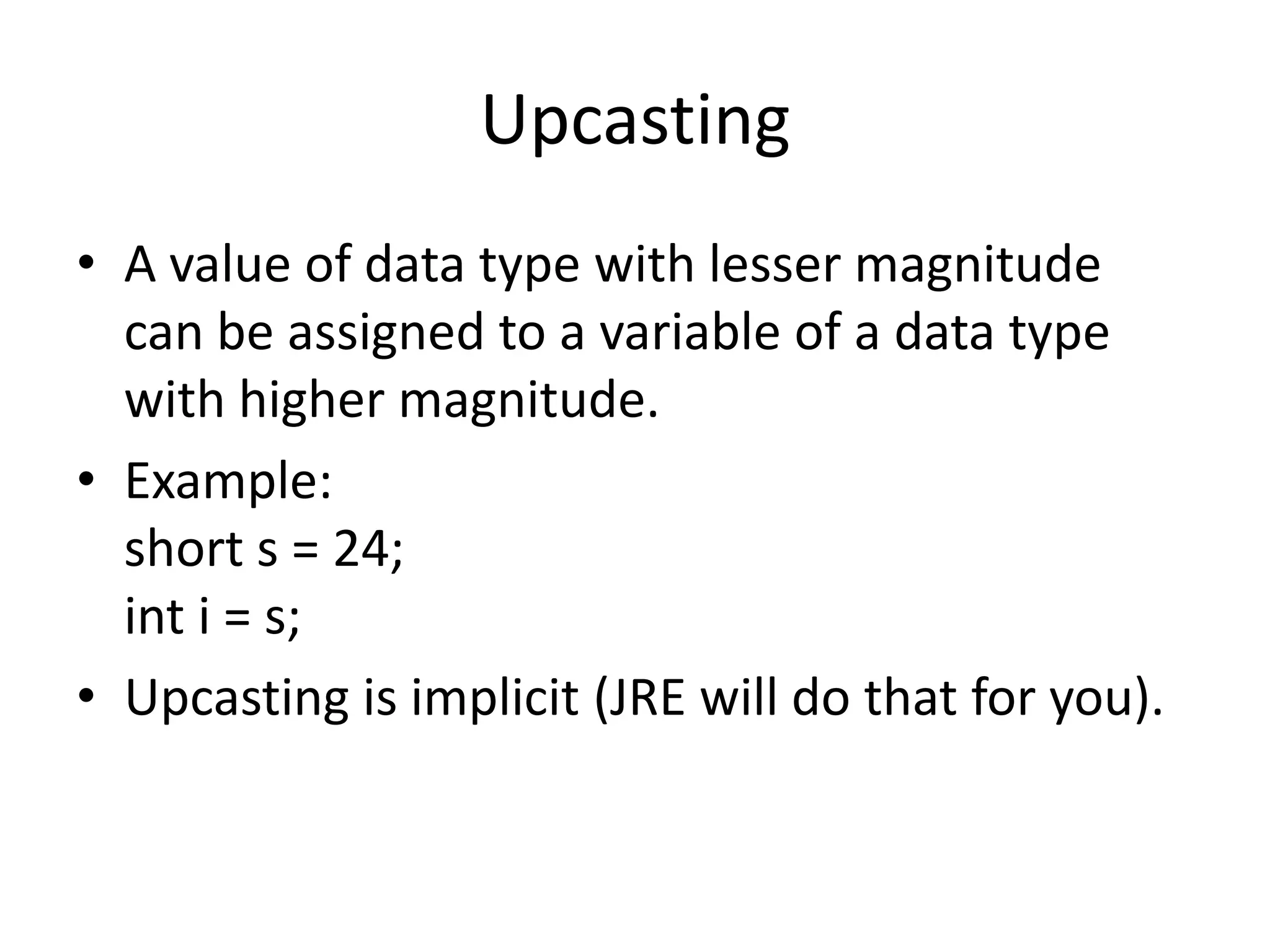Java primitive types | PPT