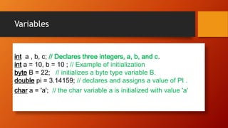Java principles | PPTX