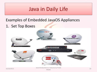 Java Introduction & Features by Pratik Maske | PPTX