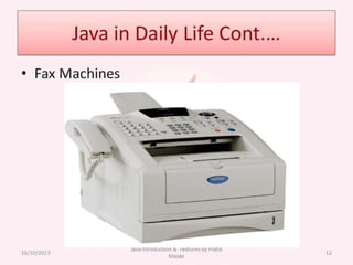 Java Introduction & Features by Pratik Maske | PPTX