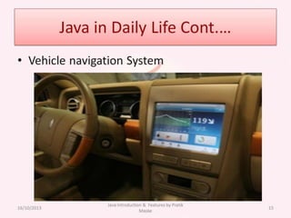 Java Introduction & Features by Pratik Maske | PPT