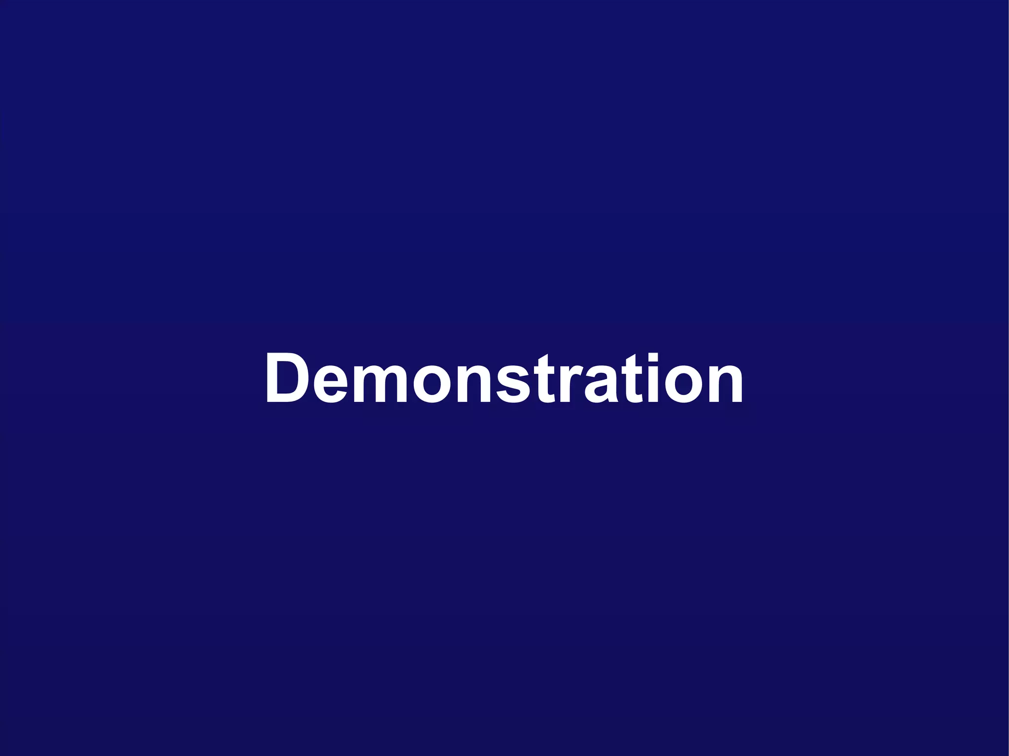 Demonstration 