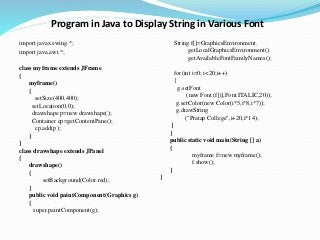 Java prog | PPT