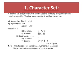 JAVA PROGRAM CONSTRUCTS OR LANGUAGE BASICS.pptx