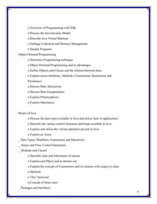 Java programing brochure | PDF
