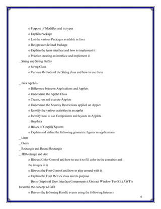 Java programing brochure | PDF