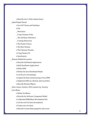 Java programing brochure | PDF