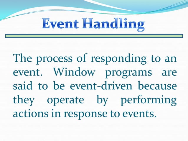 Java programming-Event Handling | PPT