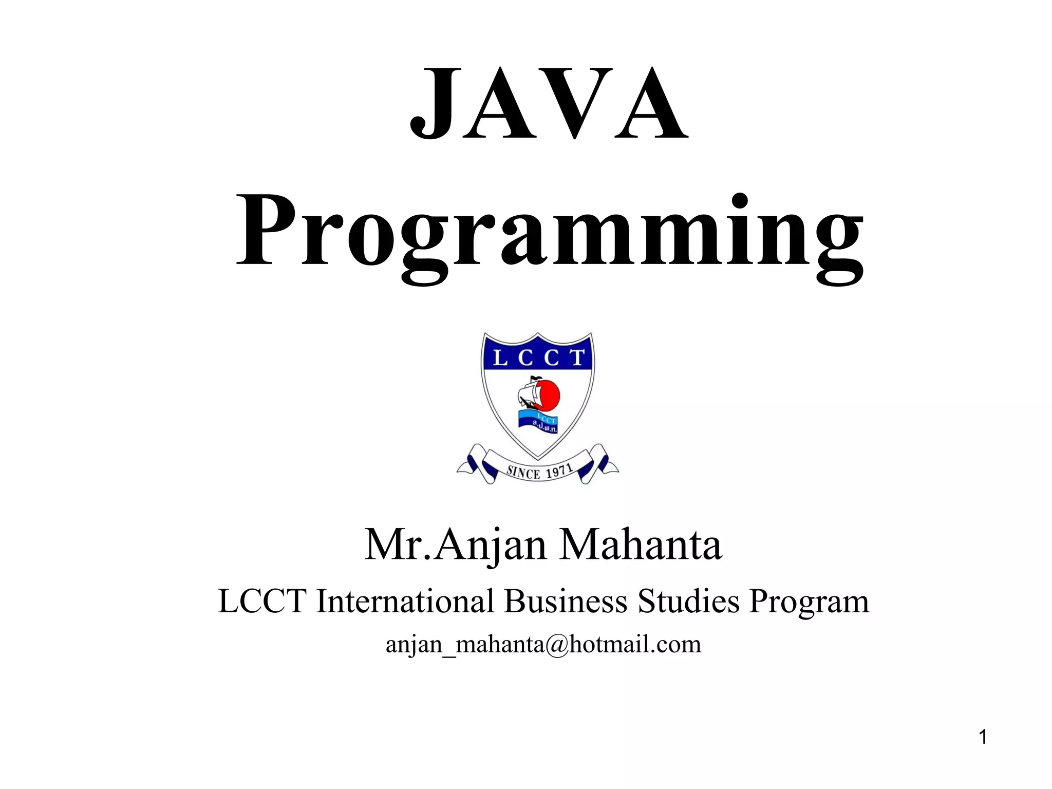 Java Programming | PPT