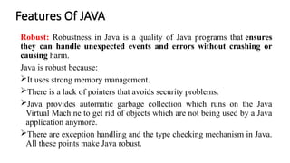 Java Programming :Basics and Introduction | PPTX