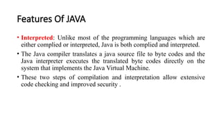 Java Programming :Basics and Introduction | PPTX