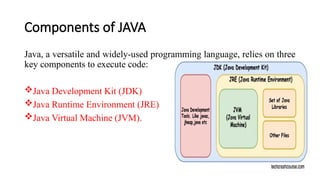 Java Programming :Basics and Introduction | PPTX