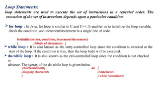 Java Programming :Basics and Introduction | PPTX