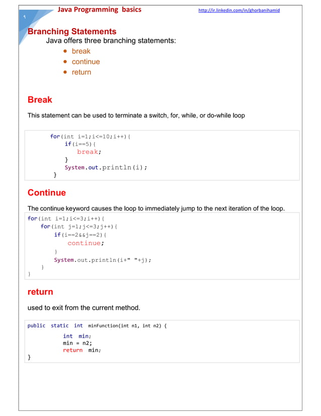 Java programming basics | PDF