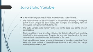 Java Programming Constructors destructor | PPTX